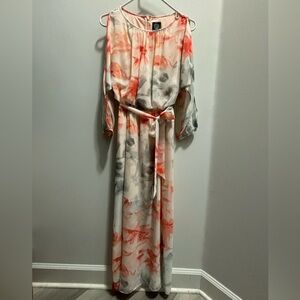 Vince Camuto floral print chiffon maxi dress